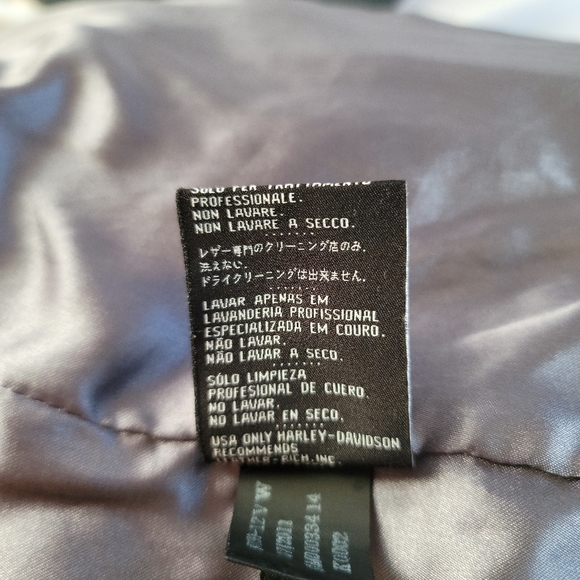 Harley-Davidson Authentic Leather Riding Jacket Size Large. - Picture 12 of 15